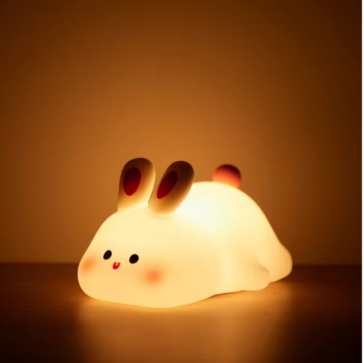 Cute Rabbit Silicone Night Light